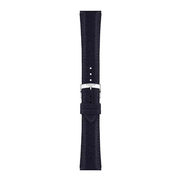 Синий текстильный ремешок Tissot 21 мм T852.048.185