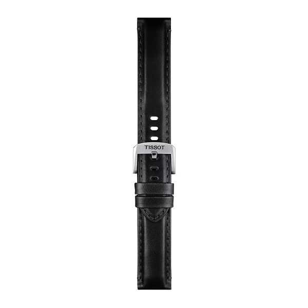 Чёрный кожаный ремешок Tissot 20 мм T852.046.834