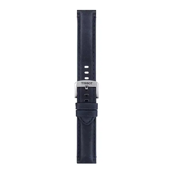 Синий кожаный ремешок Tissot 20 мм T852.046.831