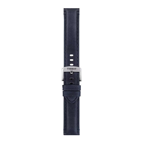 Синий кожаный ремешок Tissot 20 мм T852.046.831