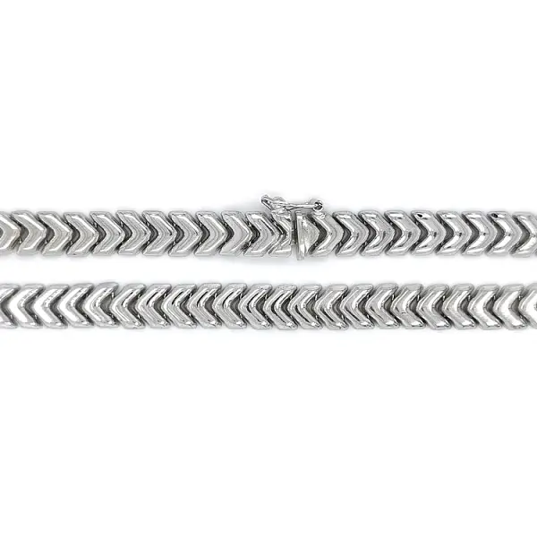 Женское колье из белого золота