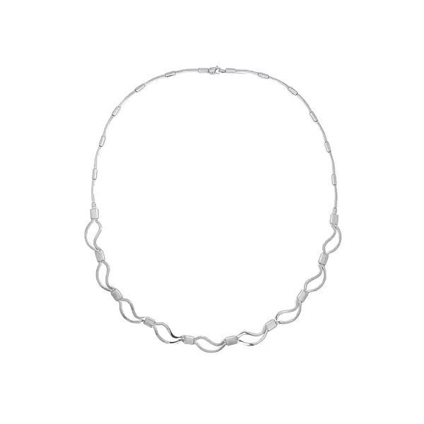 Женское колье из белого золота