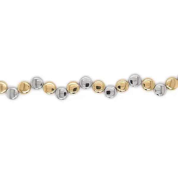 Элегантное женское колье из комбинированного золота