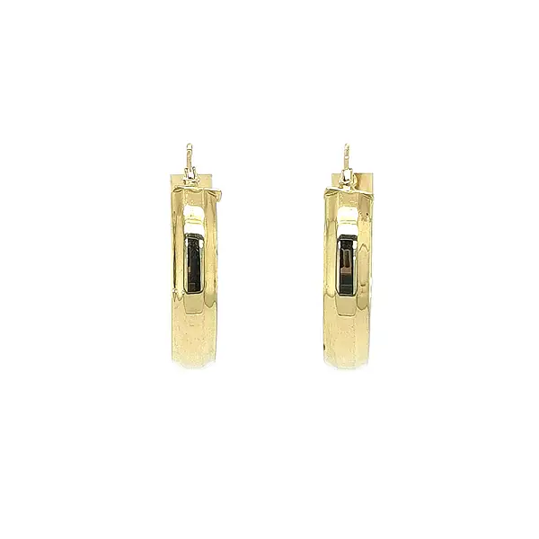 Элегантные золотые серьги-кольца