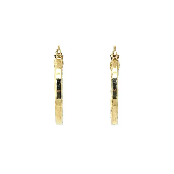 Элегантные золотые серьги-кольца