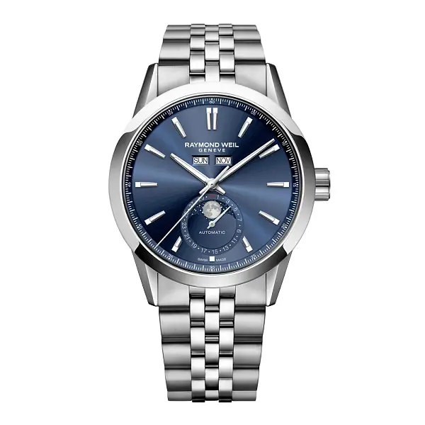 Raymond Weil Freelancer Complete Calendar Blue Sunray Dial 2766-ST-50001
