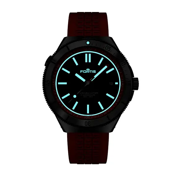 Fortis Marinemaster M-44 Янтарно-оранжевый на горизонте F8120013