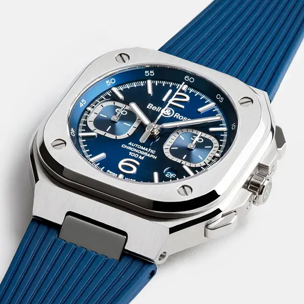 Bell & Ross BR 05 Chrono Blue Steel BR05C-BLU-ST/SRB