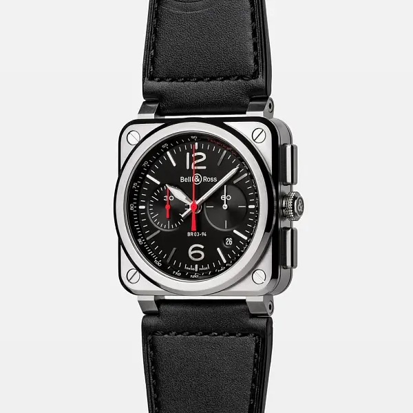 Bell & Ross Black Steel BR0394-BLC-ST/SCA