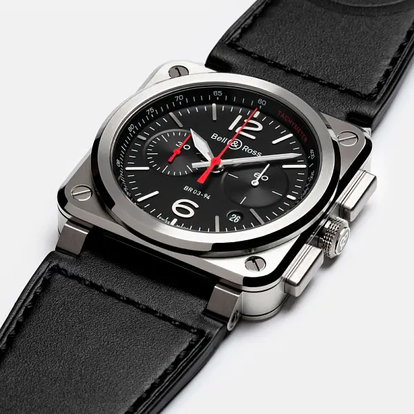 Bell & Ross Black Steel BR0394-BLC-ST/SCA