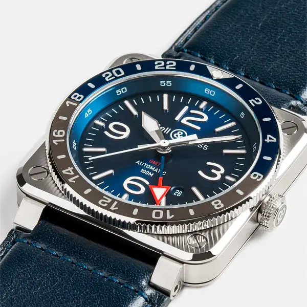 Bell & Ross BR 03-93 GMT Blue BR0393-BLU-ST/SCA