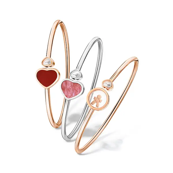 Золотой браслет Chopard Happy Hearts Naked Heart Founfation 857482-1705