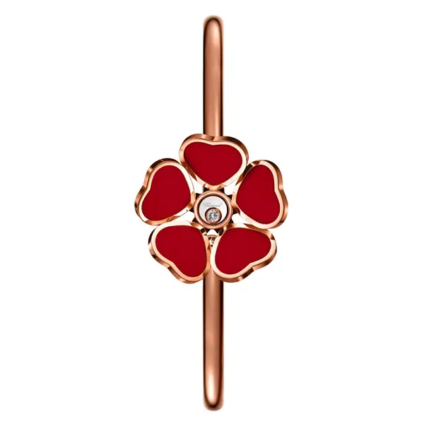 Золотой браслет Chopard Happy Hearts Flowers 85A085-5803