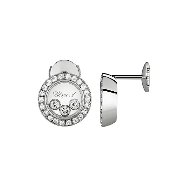 Золотые серьги Chopard Happy Diamonds 83A018-1201
