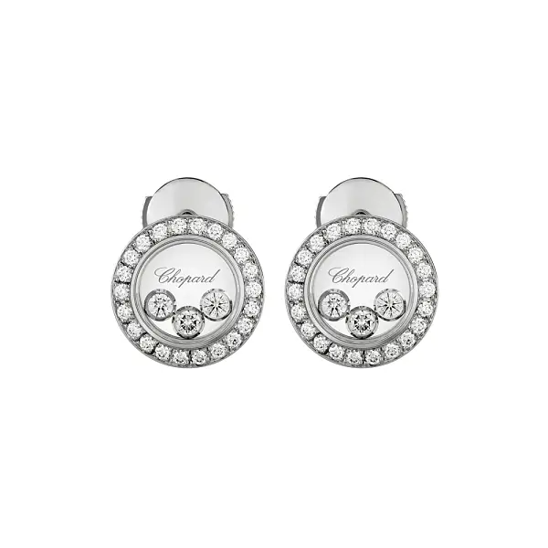 Золотые серьги Chopard Happy Diamonds 83A018-1201