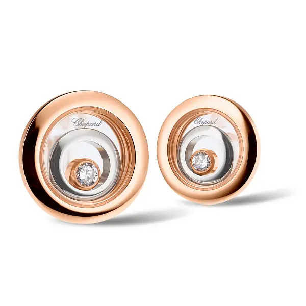 Золотые серьги Chopard Happy Spirit 848230-9001