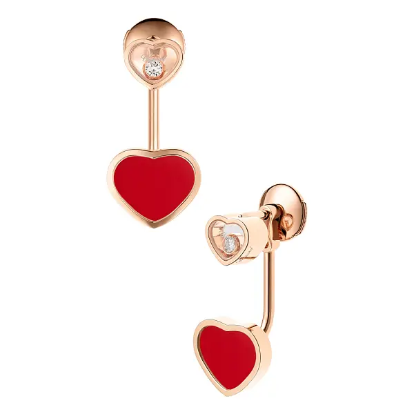 Золотые серьги Chopard Happy Hearts 83A082-5801