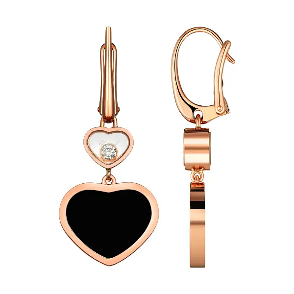 Золотые серьги Chopard Happy Hearts 837482-5210