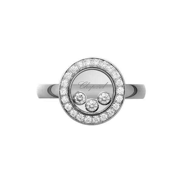 Золотое кольцо Chopard Happy Diamonds 82A018-1211