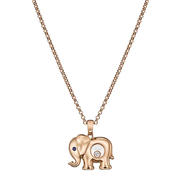 Золотой кулон Chopard Happy Diamonds Elephant 79A189-5001