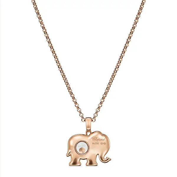 Золотой кулон Chopard Happy Diamonds Elephant 79A189-5001
