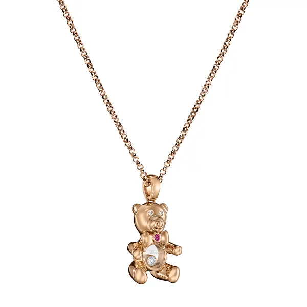 Золотой кулон Chopard Happy Diamonds Teddy Bear 79A188-5001