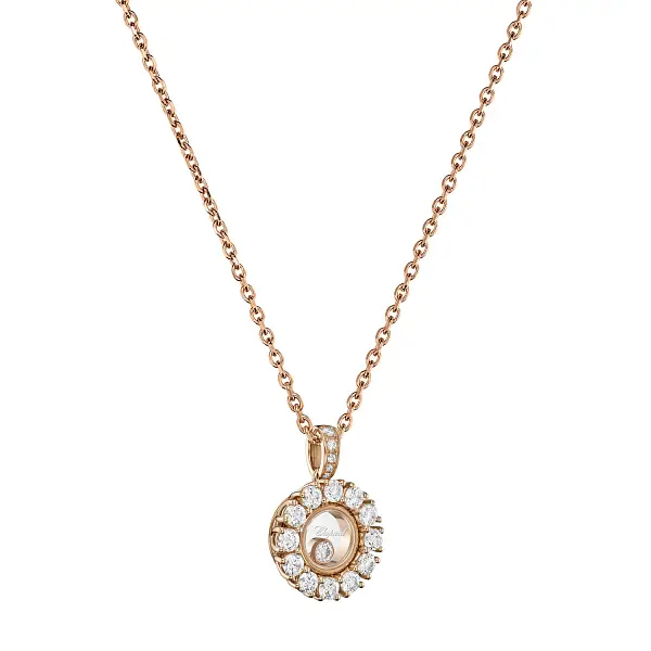 Золотой кулон Chopard Happy Diamonds 79A609-5001