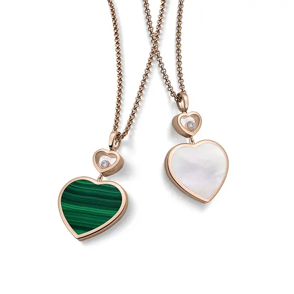 Золотой кулон Chopard Счастливые сердца 79A075-5301