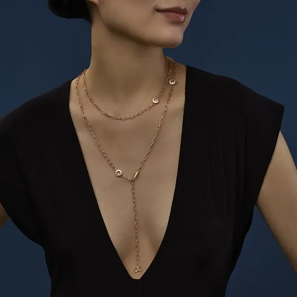 Золотое колье Chopard Happy Diamonds 81A117-5001