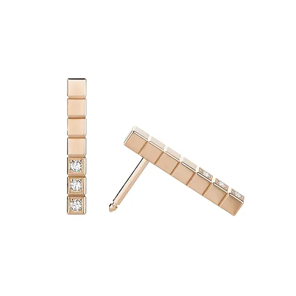 Золотые серьги Chopard Ice Cube 837702-5002