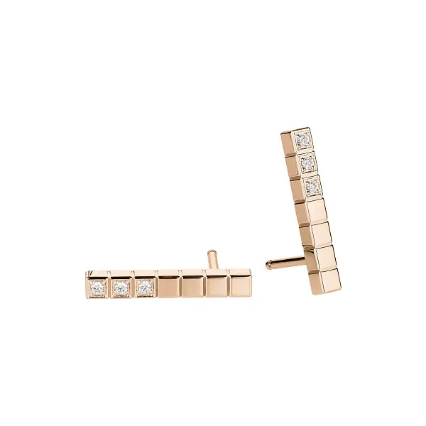 Золотые серьги Chopard Ice Cube 837702-5002