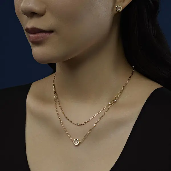 Золотые серьги Chopard Happy Diamonds 83A017-0001