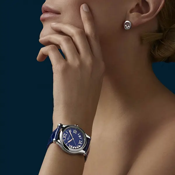 Золотые серьги Chopard Happy Diamonds 83A018-1001