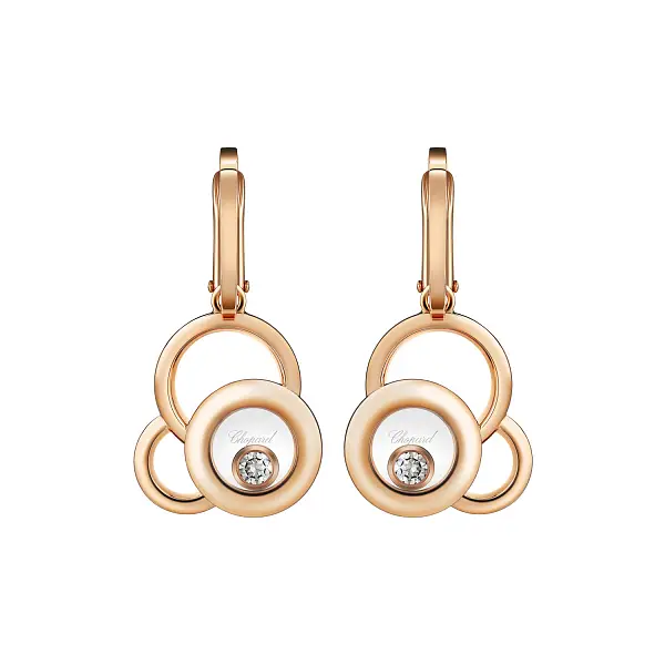 Золотые серьги Chopard Happy Diamonds 839769-5001