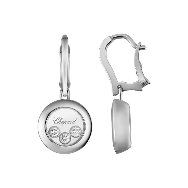 Золотые серьги Chopard Happy Diamonds 83A018-1301