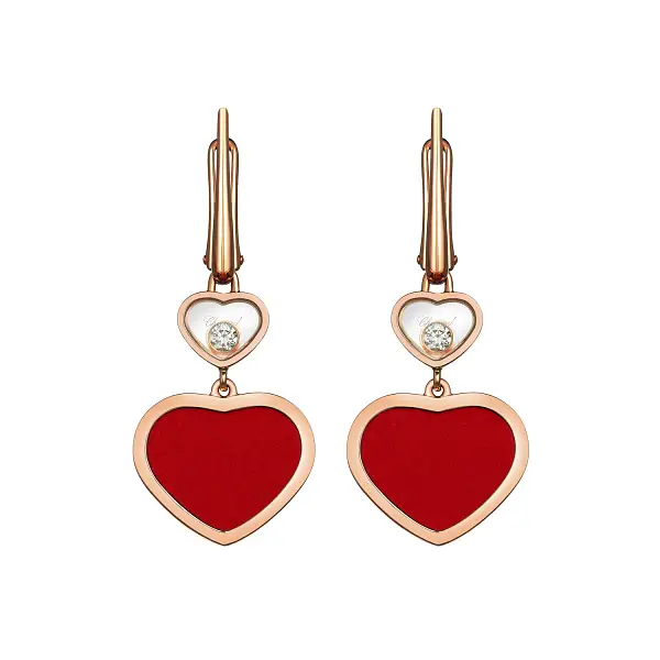 Золотые серьги Chopard Happy Hearts 837482-5810