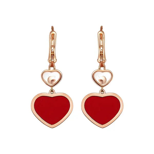 Золотые серьги Chopard Happy Hearts 837482-5810