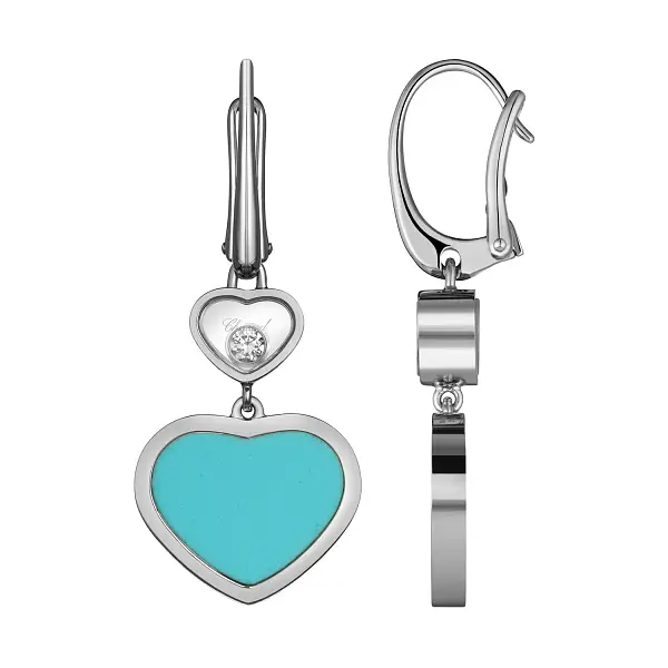 Золотые серьги Chopard Happy Hearts 837482-1410