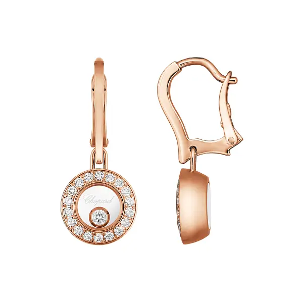 Золотые серьги Chopard Happy Diamonds 83A017-5401