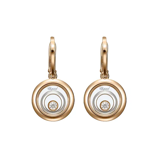 Золотые серьги Chopard Happy Spirit 838230-9001