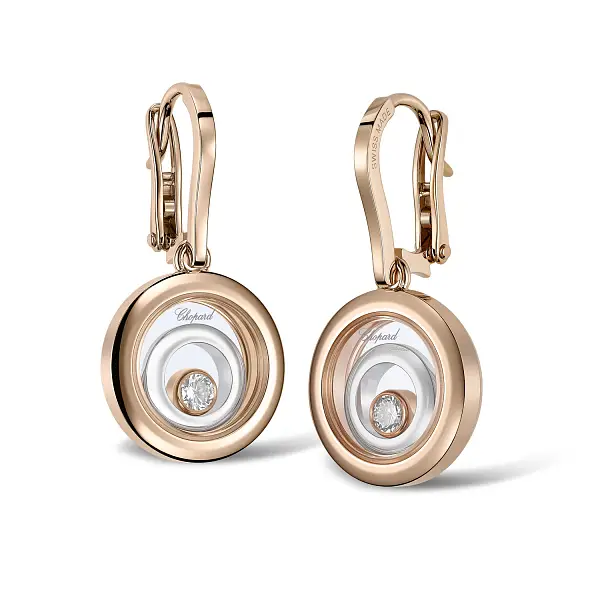 Золотые серьги Chopard Happy Spirit 838230-9001