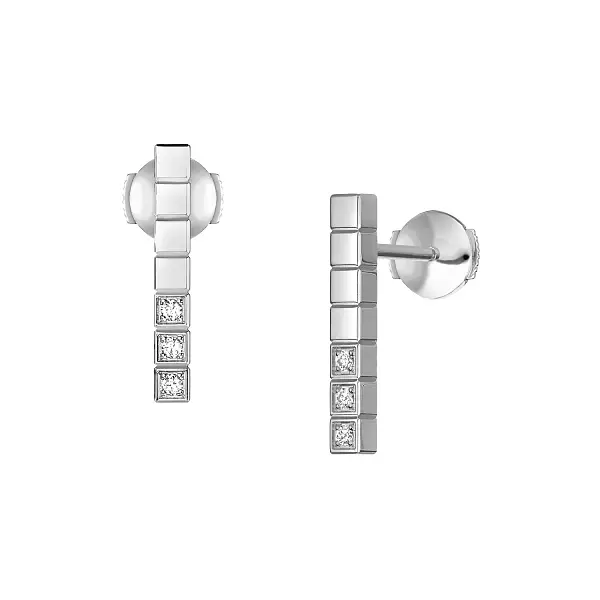 Золотые серьги Chopard Ice Cube Pure 837702-1002