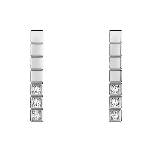 Золотые серьги Chopard Ice Cube Pure 837702-1002