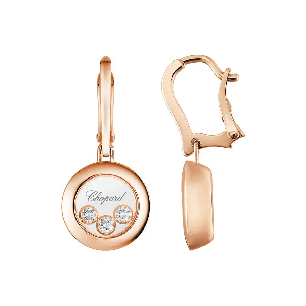 Золотые серьги Chopard Happy Diamonds 83A018-5301
