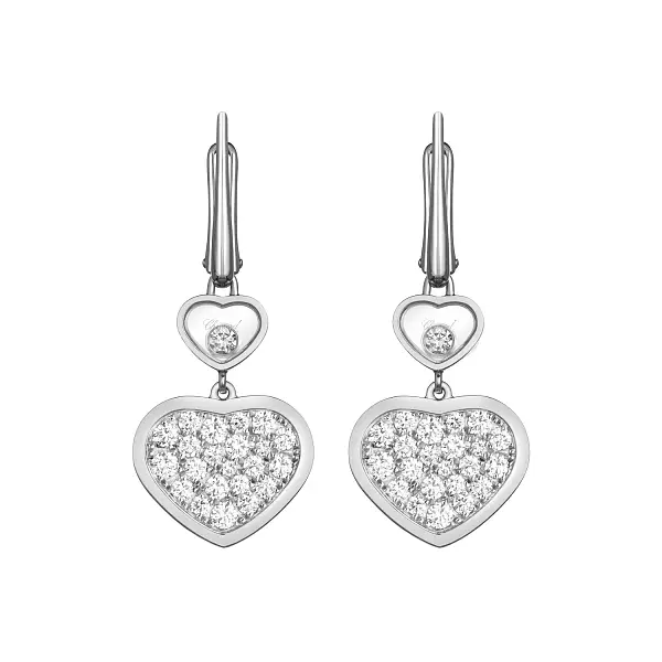 Золотые серьги Chopard Happy Hearts 837482-1009