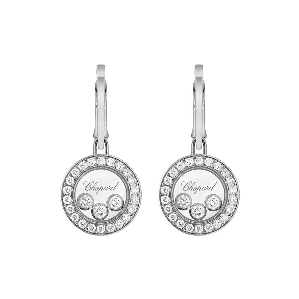 Золотые серьги Chopard Happy Diamonds 83A018-1401