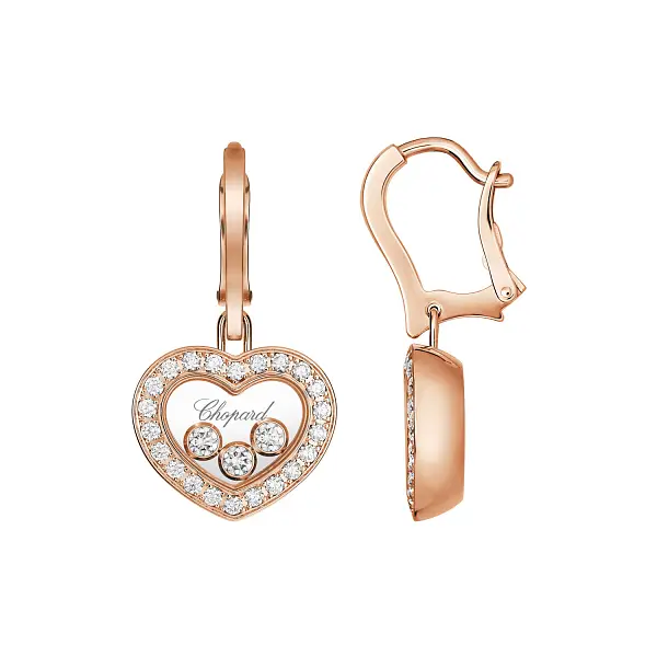 Золотые серьги Chopard Happy Diamonds 83A611-5401