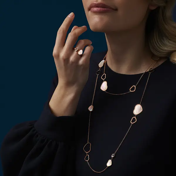 Золотое колье Chopard Happy Hearts 817482-5301