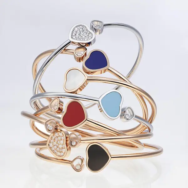 Золотой браслет Chopard Happy Hearts 857482-1403