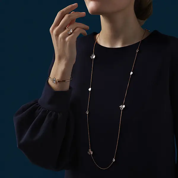 Золотой браслет Chopard Happy Hearts Wings 85A083-5302